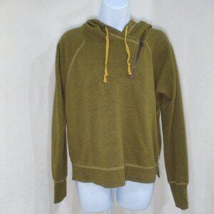 ✨Converse Heathered Mustard Yellow Quarter-Zip Hoodie | Size XS